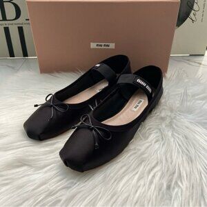 Miu Miu Black Women's Ballet Flats